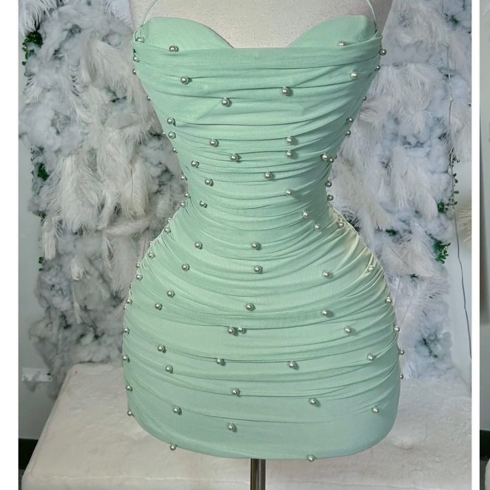 Girls Love Pearls Mini Dress